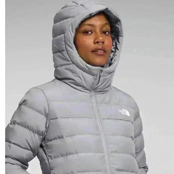 BRAND NEW WITH TAGS The North Face Women's Aconcagua 3 Hoodie Jacket GREY COLOR - Picture 3 of 9